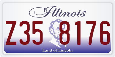 IL license plate Z358176