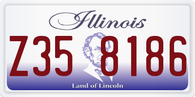 IL license plate Z358186