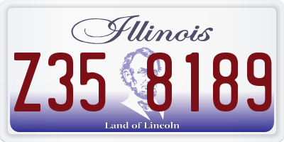 IL license plate Z358189