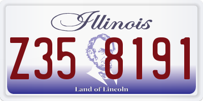 IL license plate Z358191