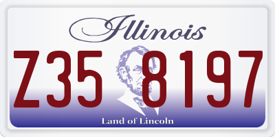 IL license plate Z358197