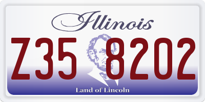 IL license plate Z358202