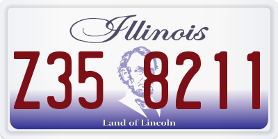 IL license plate Z358211