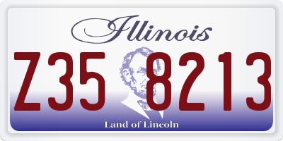 IL license plate Z358213