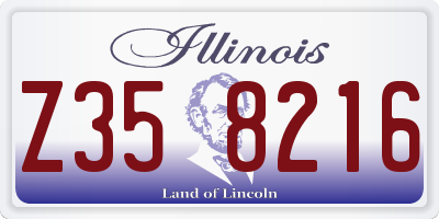 IL license plate Z358216