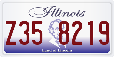 IL license plate Z358219