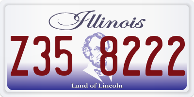 IL license plate Z358222