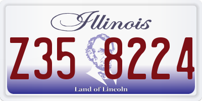 IL license plate Z358224