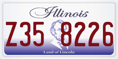 IL license plate Z358226
