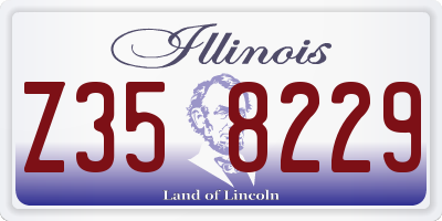IL license plate Z358229
