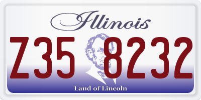 IL license plate Z358232