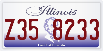 IL license plate Z358233