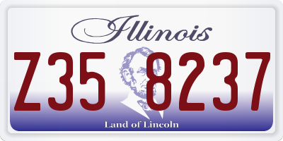IL license plate Z358237