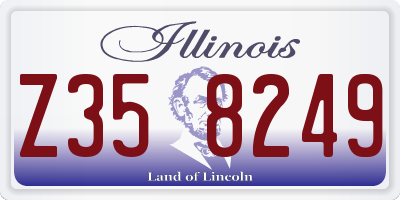 IL license plate Z358249