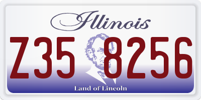IL license plate Z358256