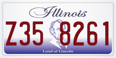 IL license plate Z358261
