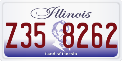 IL license plate Z358262