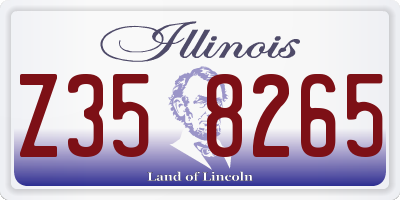 IL license plate Z358265