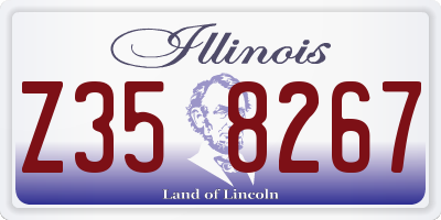 IL license plate Z358267