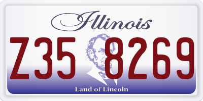 IL license plate Z358269