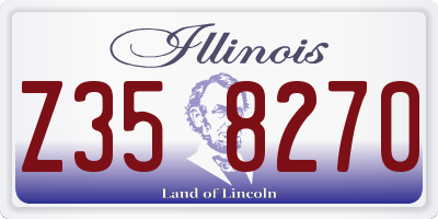 IL license plate Z358270