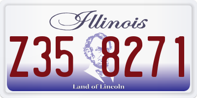 IL license plate Z358271