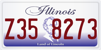 IL license plate Z358273