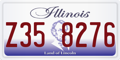IL license plate Z358276