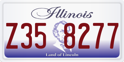 IL license plate Z358277