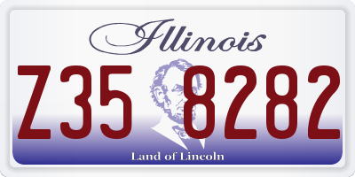 IL license plate Z358282