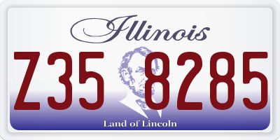 IL license plate Z358285