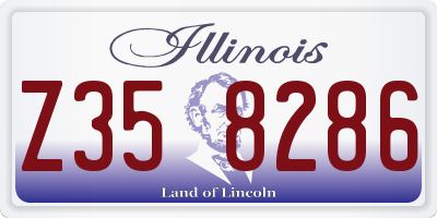 IL license plate Z358286