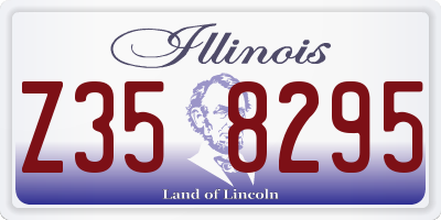 IL license plate Z358295