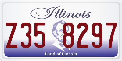 IL license plate Z358297