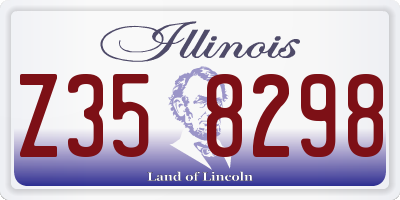 IL license plate Z358298