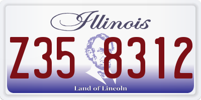 IL license plate Z358312