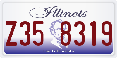 IL license plate Z358319