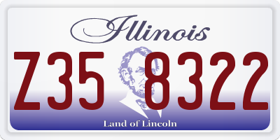 IL license plate Z358322