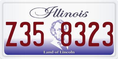 IL license plate Z358323