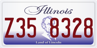 IL license plate Z358328