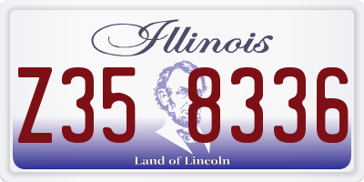 IL license plate Z358336