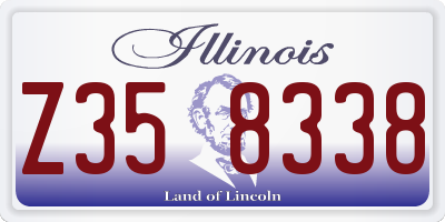 IL license plate Z358338