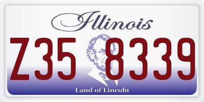 IL license plate Z358339
