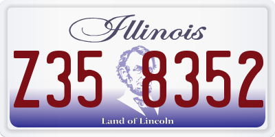IL license plate Z358352