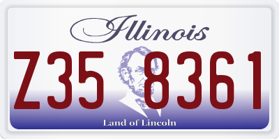 IL license plate Z358361