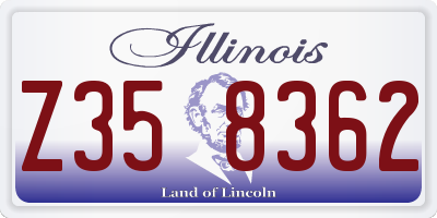 IL license plate Z358362