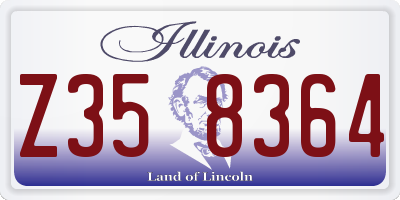 IL license plate Z358364