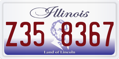 IL license plate Z358367