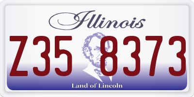 IL license plate Z358373