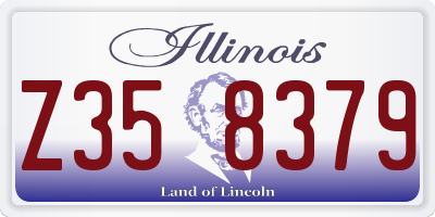 IL license plate Z358379